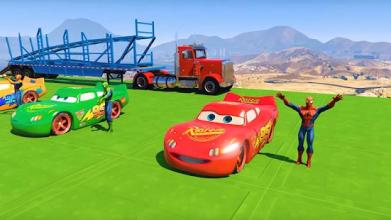 Superheroes Fast Highway Racing Challenges截图4