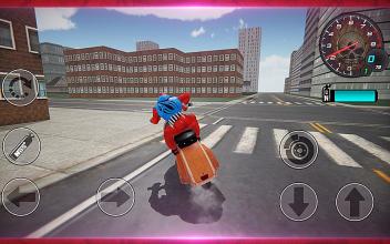 Moto Bike Spider Pizza Delivery Scooter Simulator截图3