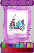 Motorcycle Drawing & Coloring Games截图3