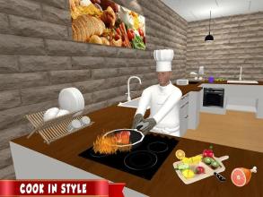 Crazy Chef Cooking Games Virtual Kitchen Recipe 3D截图1