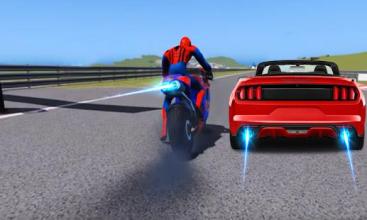 Spiderman Car Vs Bike Race Ultimate截图1