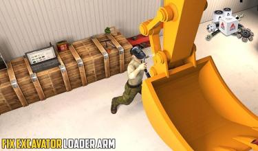 Snow Heavy Excavator Mechanic Sim: Auto Repair截图2