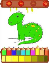 Dinosaurs Coloring and Painting Book截图3