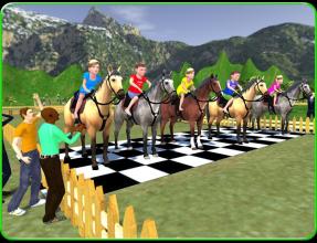 Kids Mountain Horse Rider Race截图4