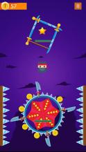 Knife Hit Ninja : Super Heroes截图1