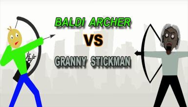 Baldi Archer vs Stickman Granny截图3