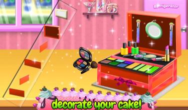 Cosmetic Box Yummy Cake Maker: Makeup Kit Decor截图1