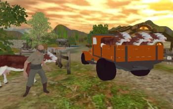 Farm Village Tractor Transport Farming Simulation截图4