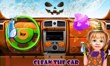 Sweet Baby Girl Halloween House Cleaning Games截图3