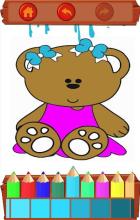 Teddy Bear Coloring and Painting Book截图1