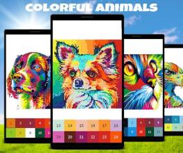 Animals Color by Number: Animal Pixel Art截图5