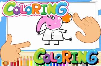 Coloring Book Pepa Cartoon For Pig Page截图2