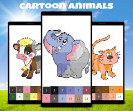 Animals Color by Number: Animal Pixel Art截图3