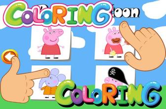 Coloring Book Pepa Cartoon For Pig Page截图3