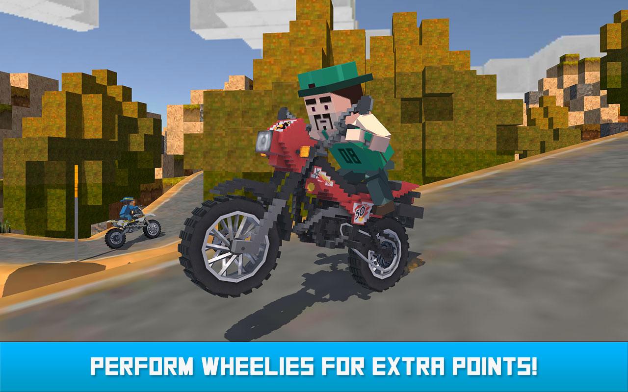 Blocky Moto Bike SIM: Winter Breeze截图3