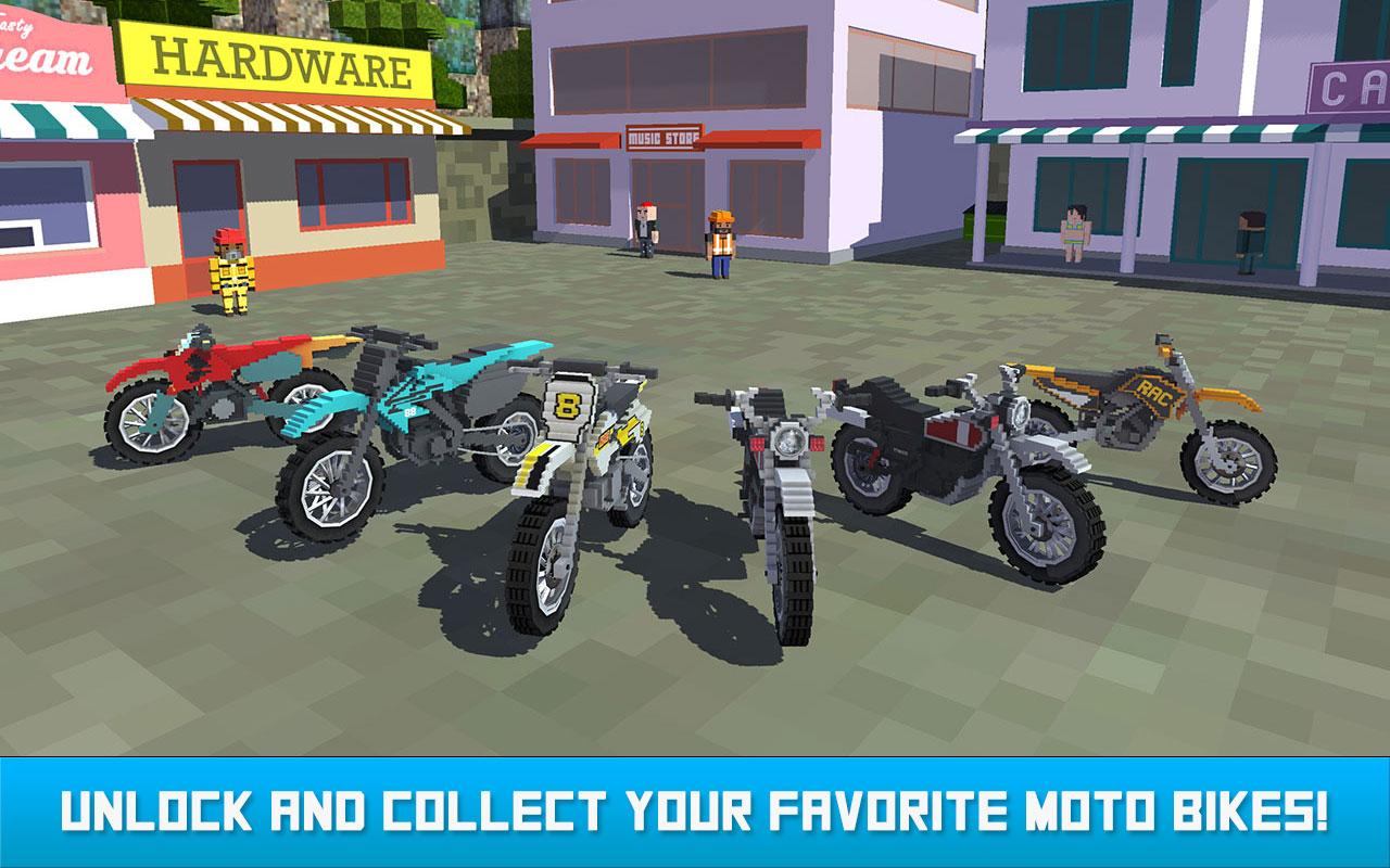 Blocky Moto Bike SIM: Winter Breeze截图4