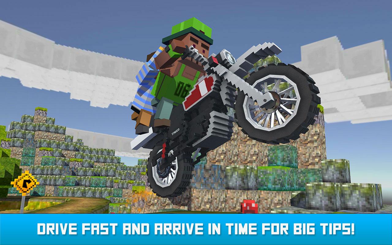 Blocky Moto Bike SIM: Winter Breeze截图2