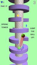 Ball Jump: Jump Up on Spring Tower helix Platforms截图3