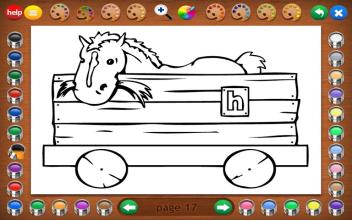 Coloring Book 5 Lite: Alphabet Train截图5