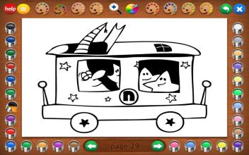 Coloring Book 5 Lite: Alphabet Train截图2