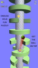 Ball Jump: Jump Up on Spring Tower helix Platforms截图2