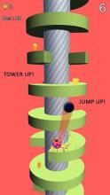 Ball Jump: Jump Up on Spring Tower helix Platforms截图4