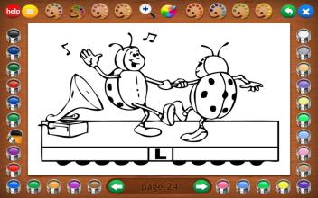 Coloring Book 5 Lite: Alphabet Train截图4