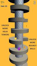 Ball Jump: Jump Up on Spring Tower helix Platforms截图1