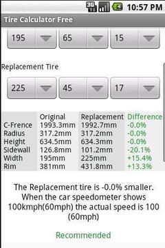 Tire Calculator FREE截图