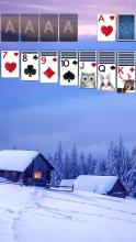 Solitaire Snowy Village Theme截图4