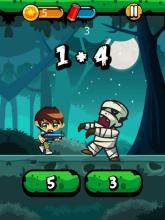 Math Battle hero Ben Shooter vs Zombies截图1