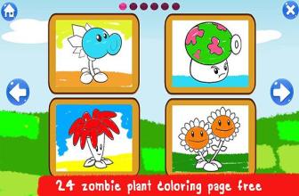 Art Zombie Coloring Book - Plant Cartoon截图3