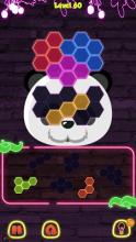 Panda Hexa Glow Puzzle截图4