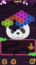 Panda Hexa Glow Puzzle截图3