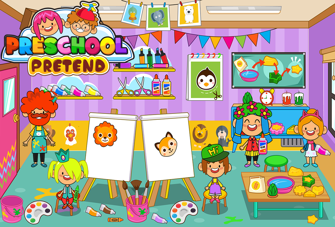 Pretend Preschool - Kids School Learning Games截图3