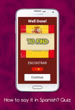 How to say it in Spanish? Learn Spanish Quiz!截图1