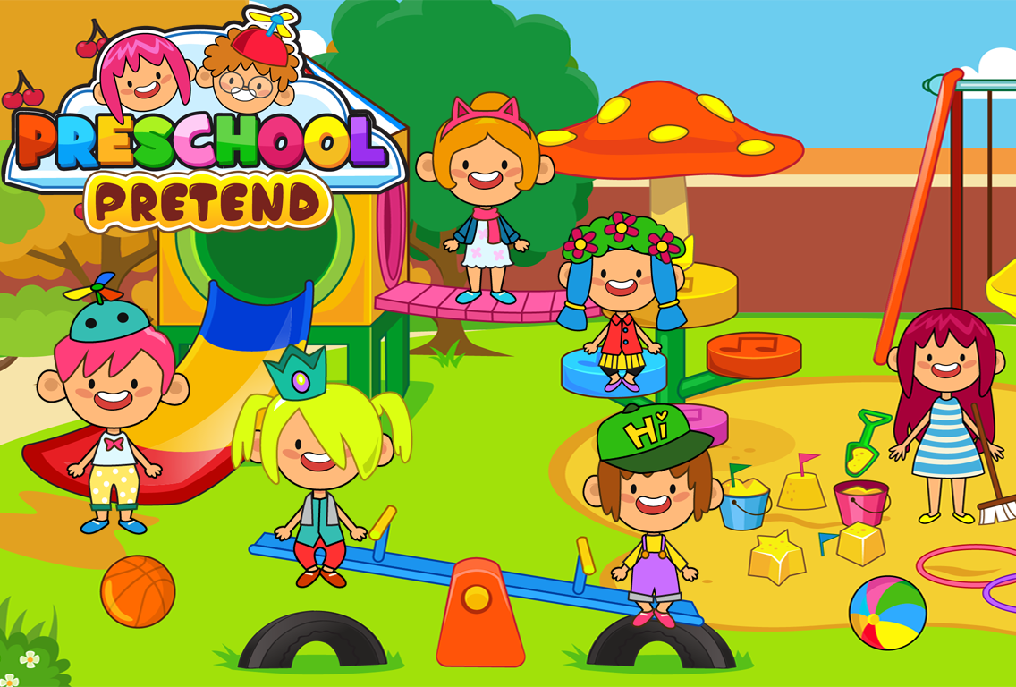 Pretend Preschool - Kids School Learning Games截图2