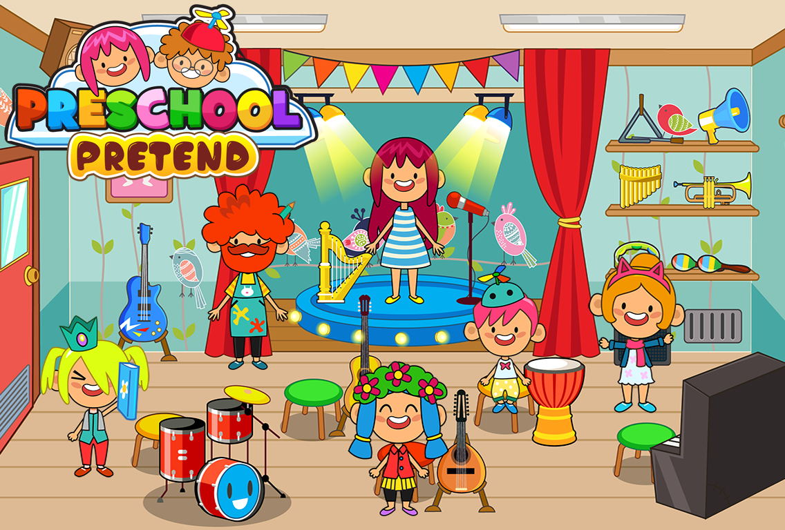 Pretend Preschool - Kids School Learning Games截图4