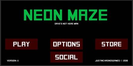 Neon Maze Runner截图2