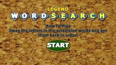 Legend Word Search Game截图3