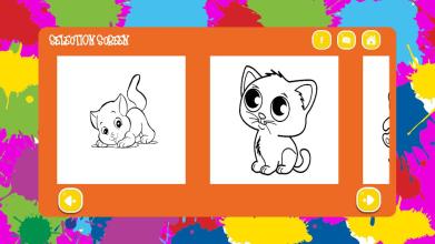 Cats Coloring Book- Cute Cat Pictures for Coloring截图1