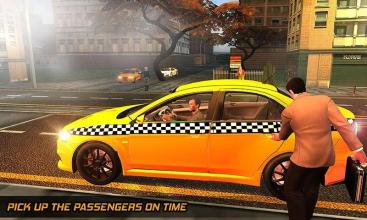 City Taxi Car Driving Adventure截图2