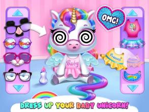 My Baby Unicorn - Cute Rainbow Pet Care & Dress Up截图3