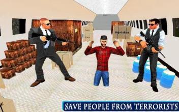 US Airplane Hijack Survival: Secret Agent FPS Game截图1