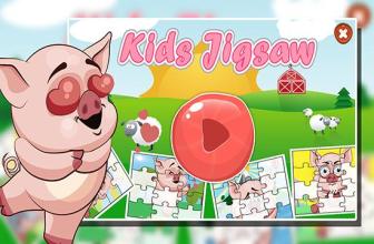 Jigsaw Puzzle Baby Pig Cartoon截图2