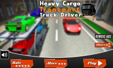 Heavy Cargo Transport Truck Driver : Driving Games截图2