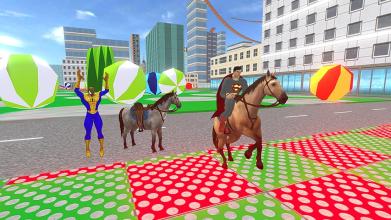 Superheroes Horse Stunt Racing Games截图1