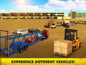 Airport Cargo Truck Driving Games Real Car Parking截图1