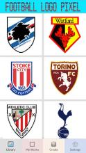 Football Logo coloring By Number:Pixelart截图1