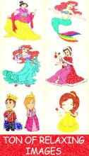 Princess Glitter Color by number : Adult Pixel Art截图2